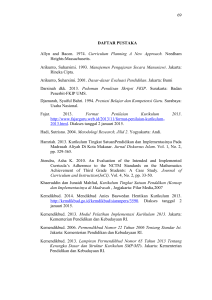 69 DAFTAR PUSTAKA Allyn and Bacon. 1974. Curriculum Planning