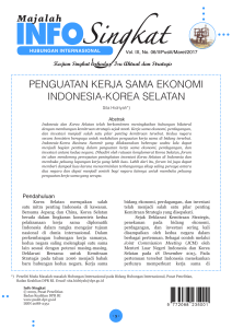 penguatan kerja sama ekonomi indonesia-korea selatan