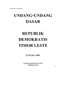 undang-undang dasar republik demokratis timor leste