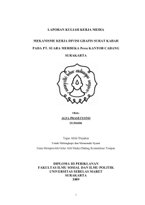 LAPORAN KULIAH KERJA MEDIA MEKANISME KERJA DIVISI
