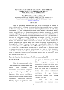 pengembangan lembar kerja siswa (lks) berbasis learning cycle 5
