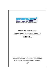 Panduan Penilaian Kelompok Mata Pelajaran Estetika pdf