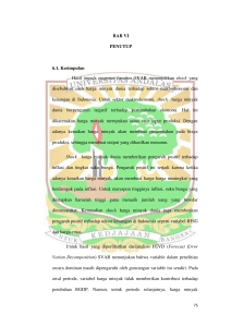 BAB VI PENUTUP 6.1. Kesimpulan Hasil impuls response function