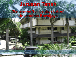 Jurusan Tanah - Universitas Brawijaya