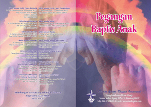 Buku Pegangan Baptis Anak - Sinode Gereja Kristen Immanuel