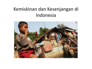 Kemiskinan dan Kesenjangan Pendapatan di Indonesia