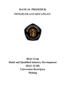 Manual Prosedur Keuangan Riset Grup Halal