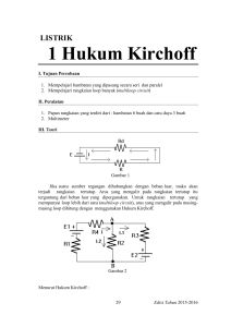 l1. hukum kirchoff - Lab Fisika Gunadarma