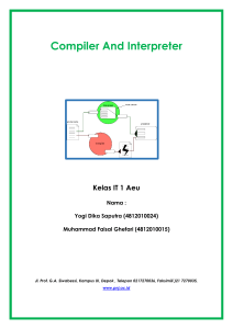 Compiler And Interpreter