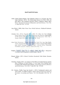 daftar pustaka - Perpustakaan Universitas Mercu Buana
