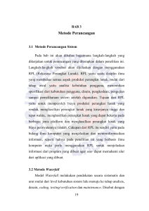 Perancangan Sistem Informasi Geografi dalam Penentuan Rute