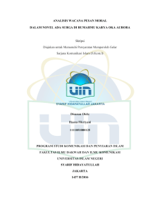 ANALISIS WACANA PESAN MORAL DALAM
