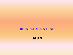 bab 9 hirarki strategi