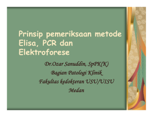 Prinsip pemeriksaan metode Elisa, PCR dan