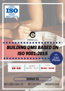 Bulding QMS Based on ISO 9001:2015