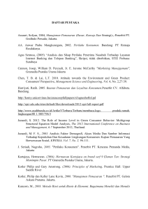 DAFTAR PUSTAKA Assauri, Sofyan, 2004, Manajemen Pemasaran