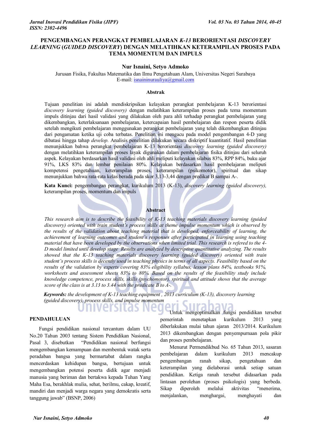 jurnal stoikiometri pdf