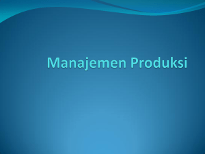 Manajemen Produksi - UIGM | Login Student