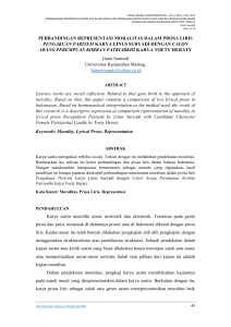 perbandingan representasi moralitas dalam prosa liris - e