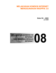 melakukan koneksi ke internet menggunakan