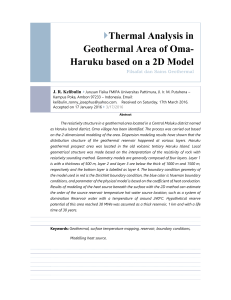 Thermal Analysis in Geothermal Area of Oma