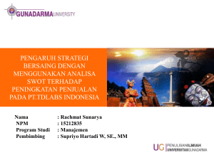 pengaruh strategi bersaing dengan menggunakan analisa swot