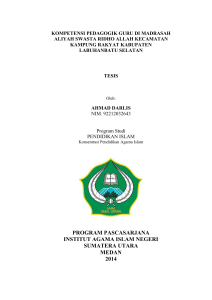 program pascasarjana institut agama islam negeri sumatera utara