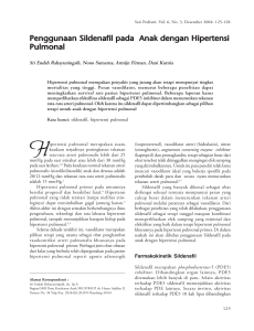 Penggunaan Sildenafil pada Anak dengan Hipertensi