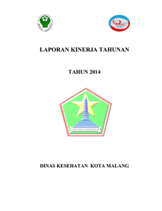 laporan kinerja tahunan - Dinas Kesehatan Kota Malang