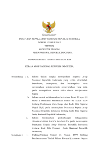 peraturan kepala arsip nasional republik indonesia nomor 1 tahun