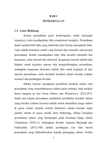 1 BAB 1 PENDAHULUAN 1.1. Latar Belakang Semua perusahaan