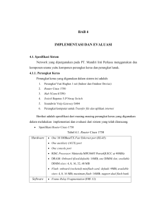 BAB 4 IMPLEMENTASI DAN EVALUASI