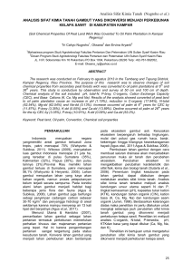 Analisis Sifat Kimia Tanah (Nugroho et al.)