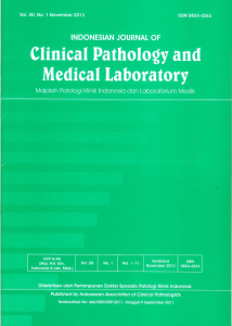 this PDF file - indonesian journal of clinical pathology and