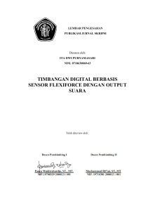 timbangan digital berbasis sensor flexiforce dengan output