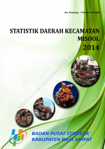 statistik daerah kecamatan misool 2014