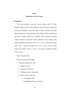 77 BAB V KESIMPULAN DAN SARAN A. Kesimpulan Dari hasil