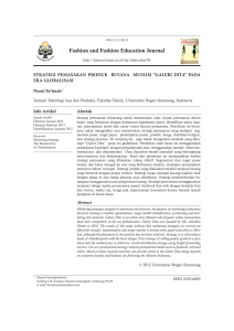 Fashion and Fashion Education Journal