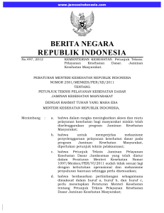 peraturan menteri kesehatan republik indonesia