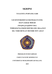 DAN SEL VERO DENGAN METODE MTT ASSAY SKRIPSI