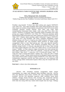 Jurnal Ilmiah Mahasiswa Pendidikan Jasmani, Kesehatan dan