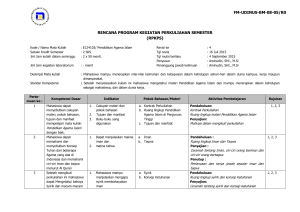 RENCANA PROGRAM KEGIATAN PERKULIAHAN SEMESTER