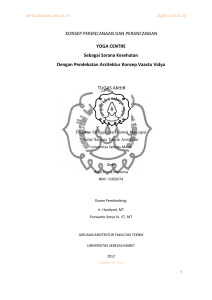 KONSEP PERENCANAAN DAN PERANCANGAN YOGA CENTRE