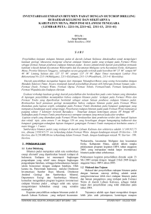 inventarisasi endapan bitumen padat dengan outcrop drilling