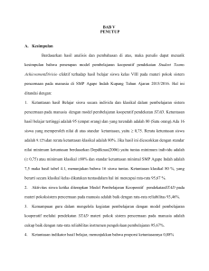 BAB V PENUTUP A. Kesimpulan Berdasarkan hasil analisis dan