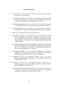 63 DAFTAR PUSTAKA 1. United Nations. 2015 . Goal 3