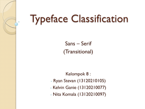 Typeface Classification