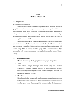 BAB 2 TINJAUAN PUSTAKA 2.1. Pengetahuan 2.1.1. Definisi