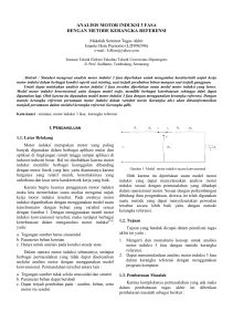 analisis motor induksi 3 fasa dengan metode kerangka