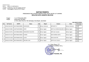 daftar peserta - Disdik DKI Jakarta